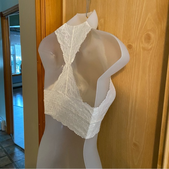 Free People • Lace Galloon Racerback Bralette in Cream - Picture 5 of 8